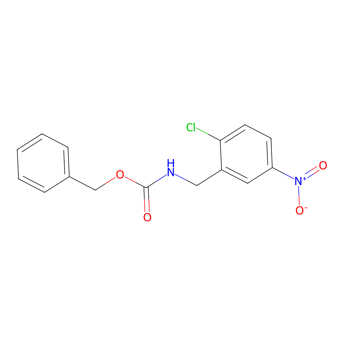 benzyl N-[(2-chloro-5-nitrophenyl)methyl]carbamate molecular structure, CAS 2680662-96-6
