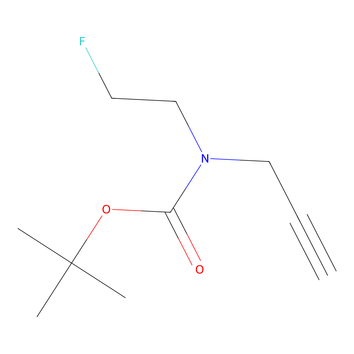 tert-butyl N-(2-fluoroethyl)-N-(prop-2-yn-1-yl)carbamate molecular structure, CAS 2680663-52-7