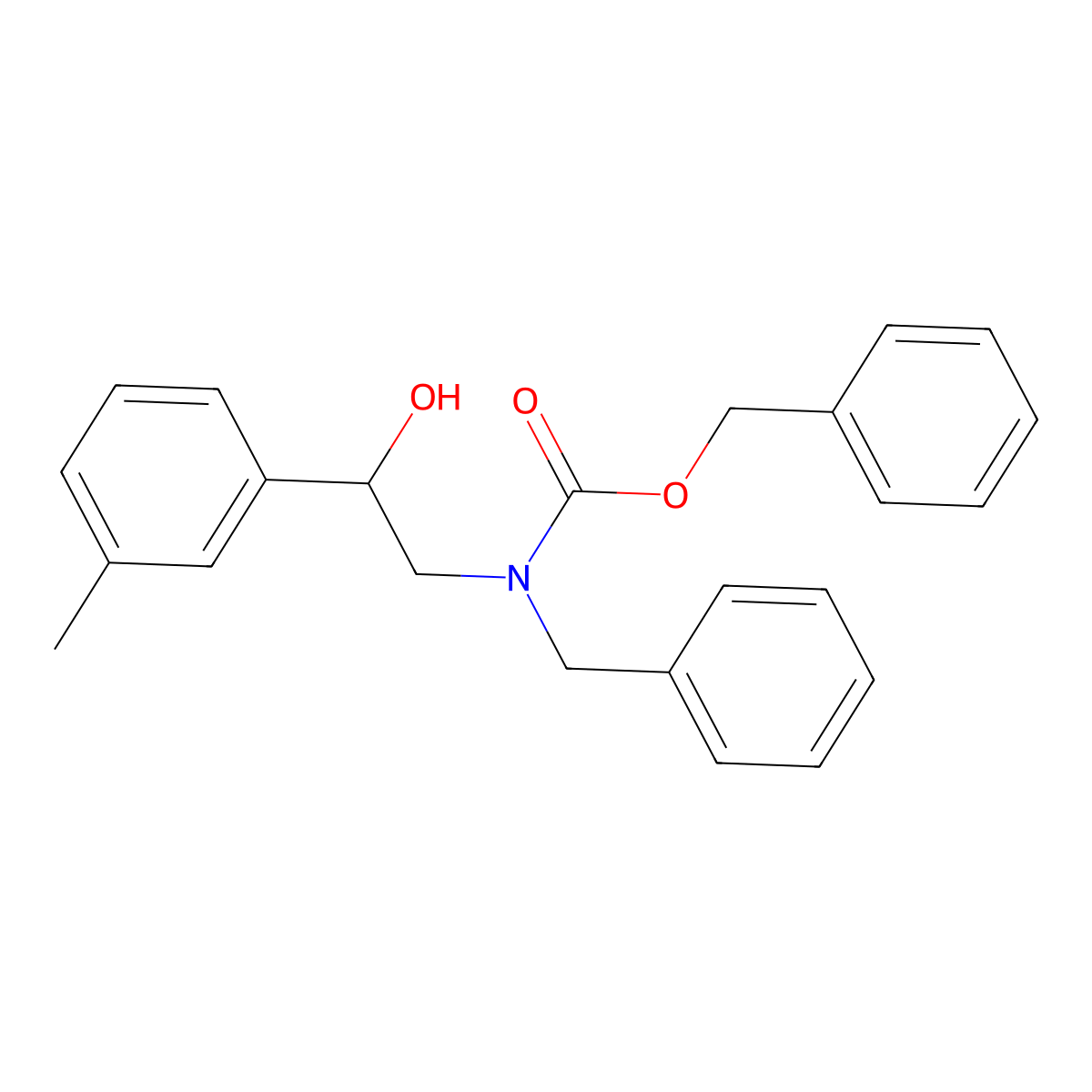 benzyl N-benzyl-N-[2-hydroxy-2-(3-methylphenyl)ethyl]carbamate molecular structure, CAS 2680664-78-0