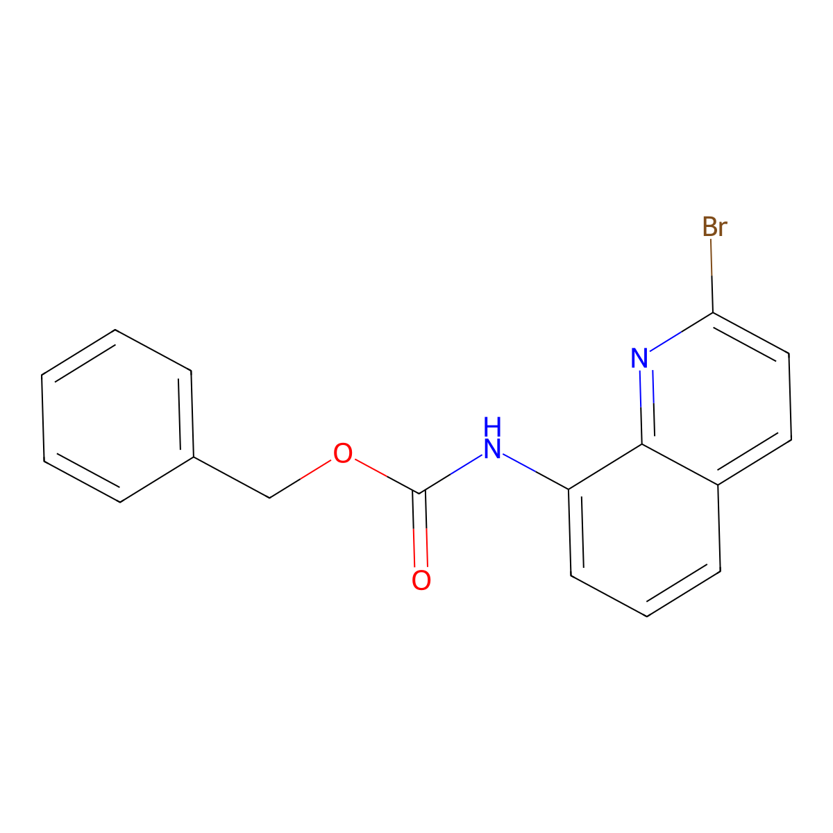 benzyl N-(2-bromoquinolin-8-yl)carbamate molecular structure, CAS 2680664-93-9