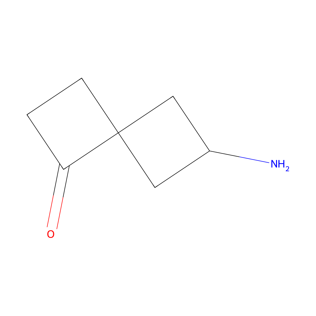 6-Aminospiro[3.3]heptan-1-one molecular structure, CAS 2680665-36-3