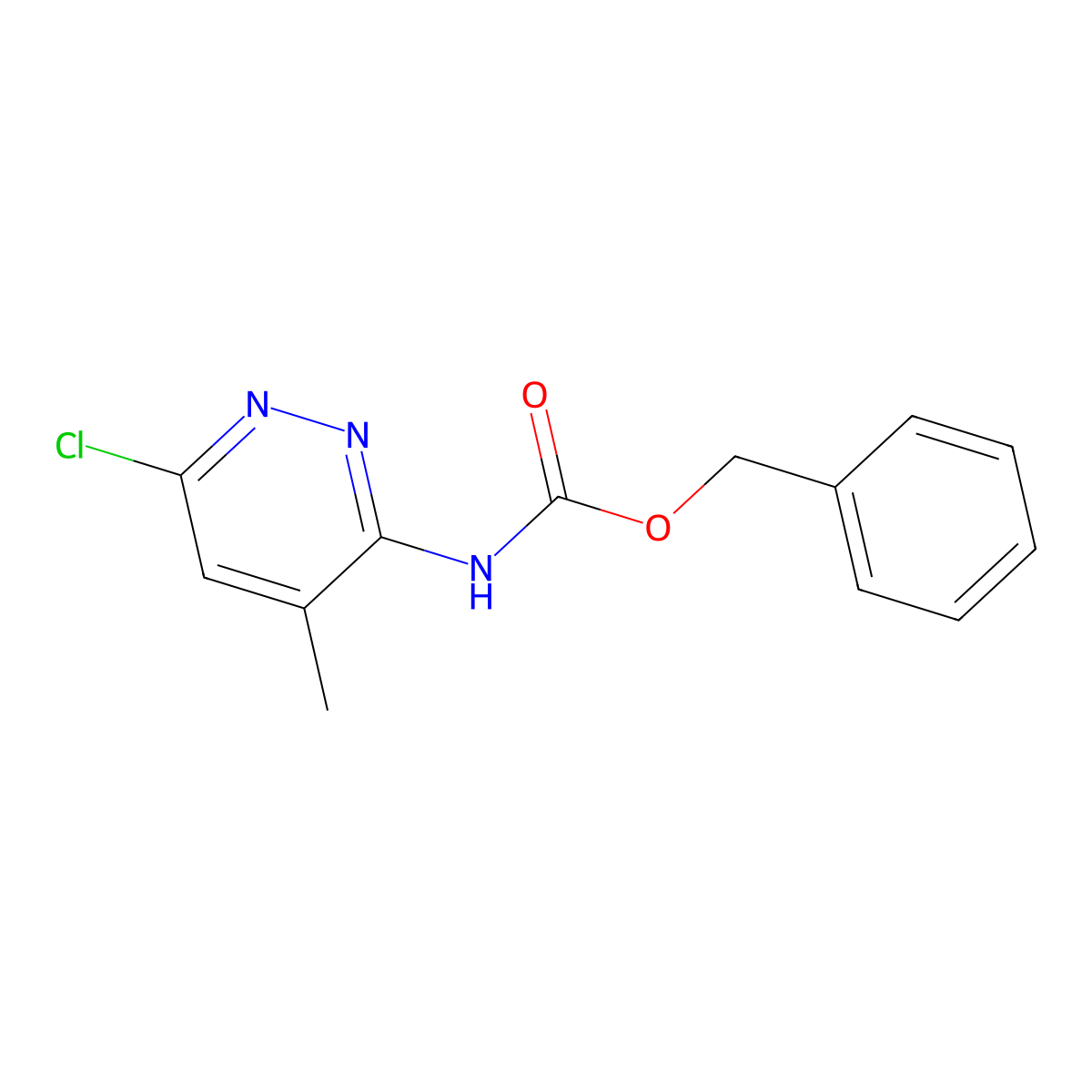 benzyl N-(6-chloro-4-methylpyridazin-3-yl)carbamate molecular structure, CAS 2680667-02-9