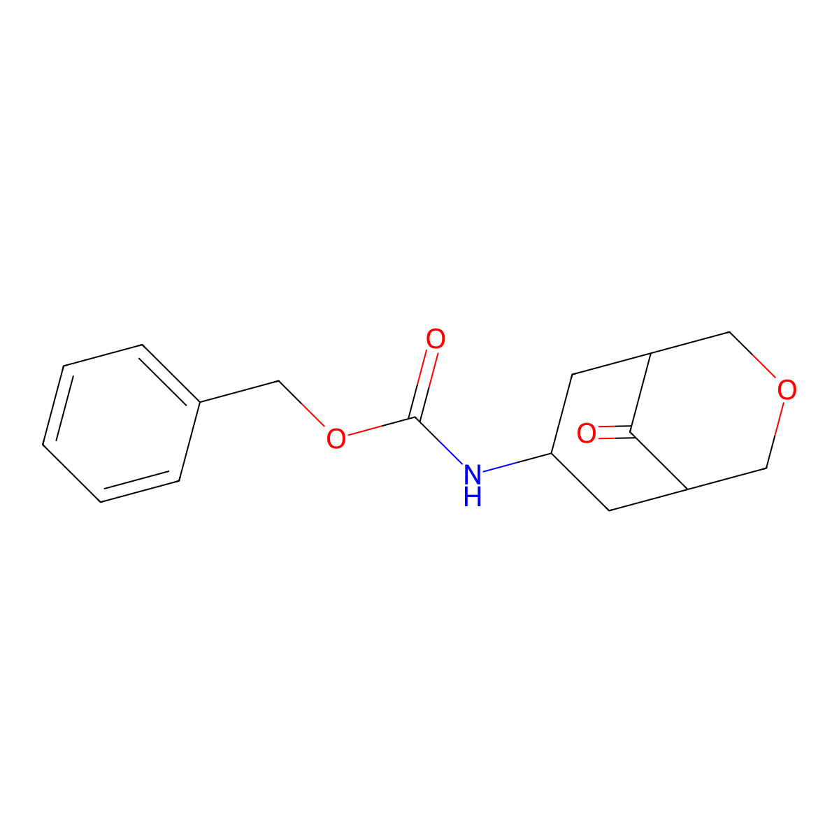 benzyl N-{9-oxo-3-oxabicyclo[3.3.1]nonan-7-yl}carbamate molecular structure, CAS 2680667-36-9