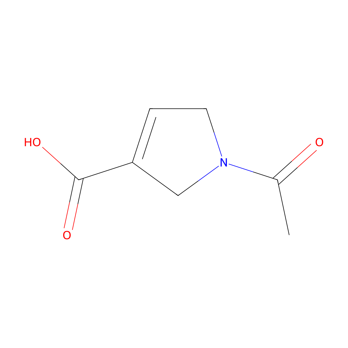 1-acetyl-2,5-dihydro-1H-pyrrole-3-carboxylic acid molecular structure, CAS 2680668-63-5