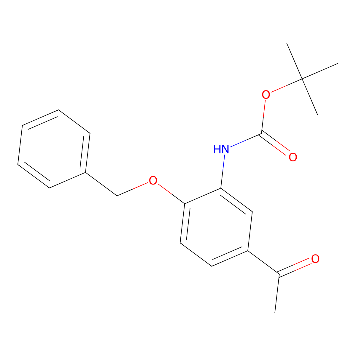 tert-butyl N-[5-acetyl-2-(benzyloxy)phenyl]carbamate molecular structure, CAS 2680668-73-7