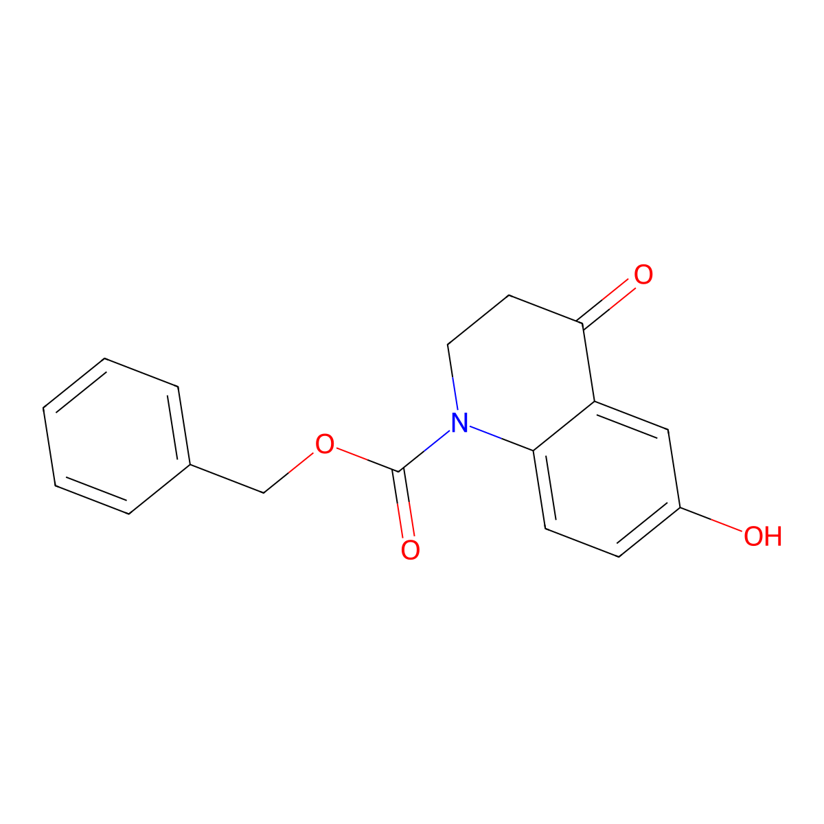 Benzyl 6-hydroxy-4-oxo-1,2,3,4-tetrahydroquinoline-1-carboxylate molecular structure, CAS 2680668-75-9