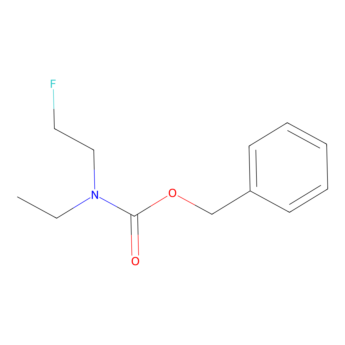 benzyl N-ethyl-N-(2-fluoroethyl)carbamate molecular structure, CAS 2680668-97-5