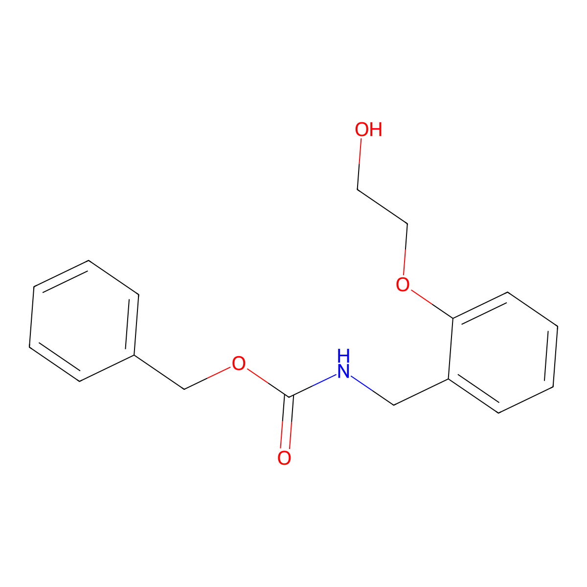 benzyl N-{[2-(2-hydroxyethoxy)phenyl]methyl}carbamate molecular structure, CAS 2680669-15-0