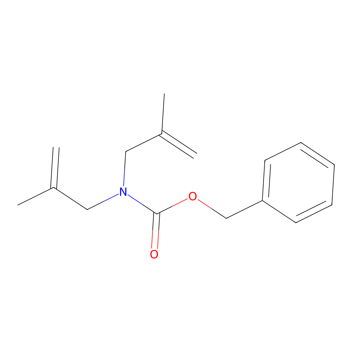 benzyl N,N-bis(2-methylprop-2-en-1-yl)carbamate molecular structure, CAS 2680669-75-2
