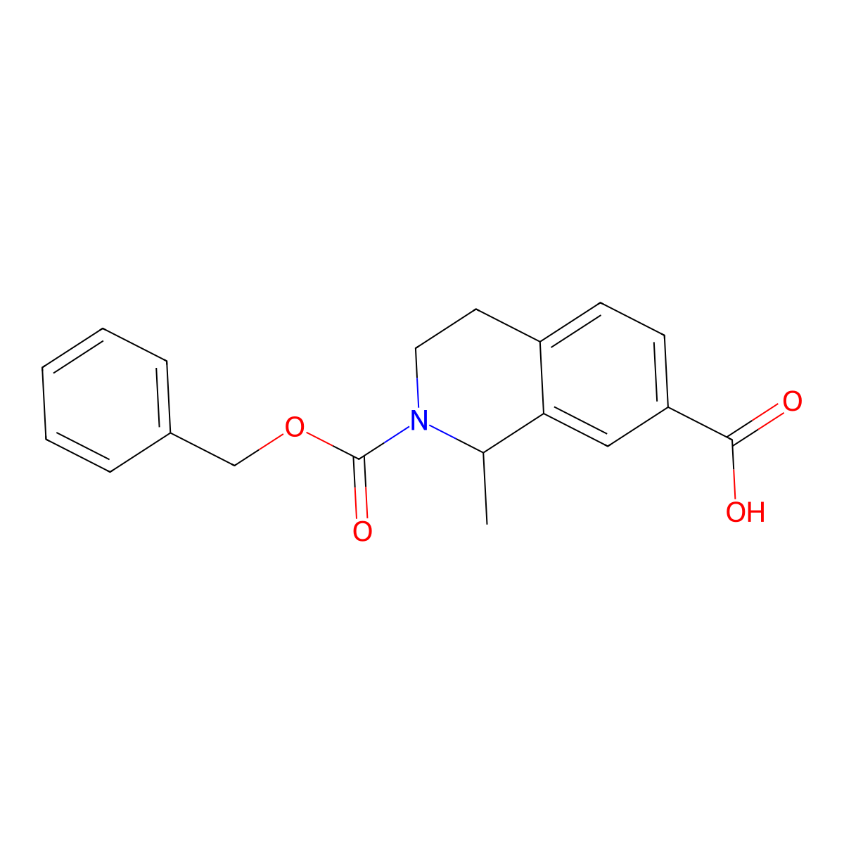 2-[(Benzyloxy)carbonyl]-1-methyl-1,2,3,4-tetrahydroisoquinoline-7-carboxylic acid molecular structure, CAS 2680670-00-0