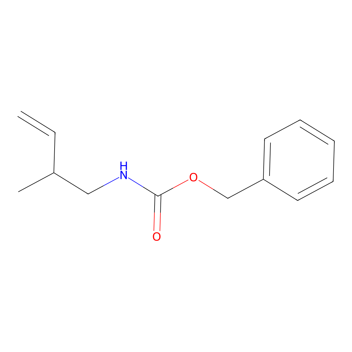 benzyl N-(2-methylbut-3-en-1-yl)carbamate molecular structure, CAS 2680670-07-7