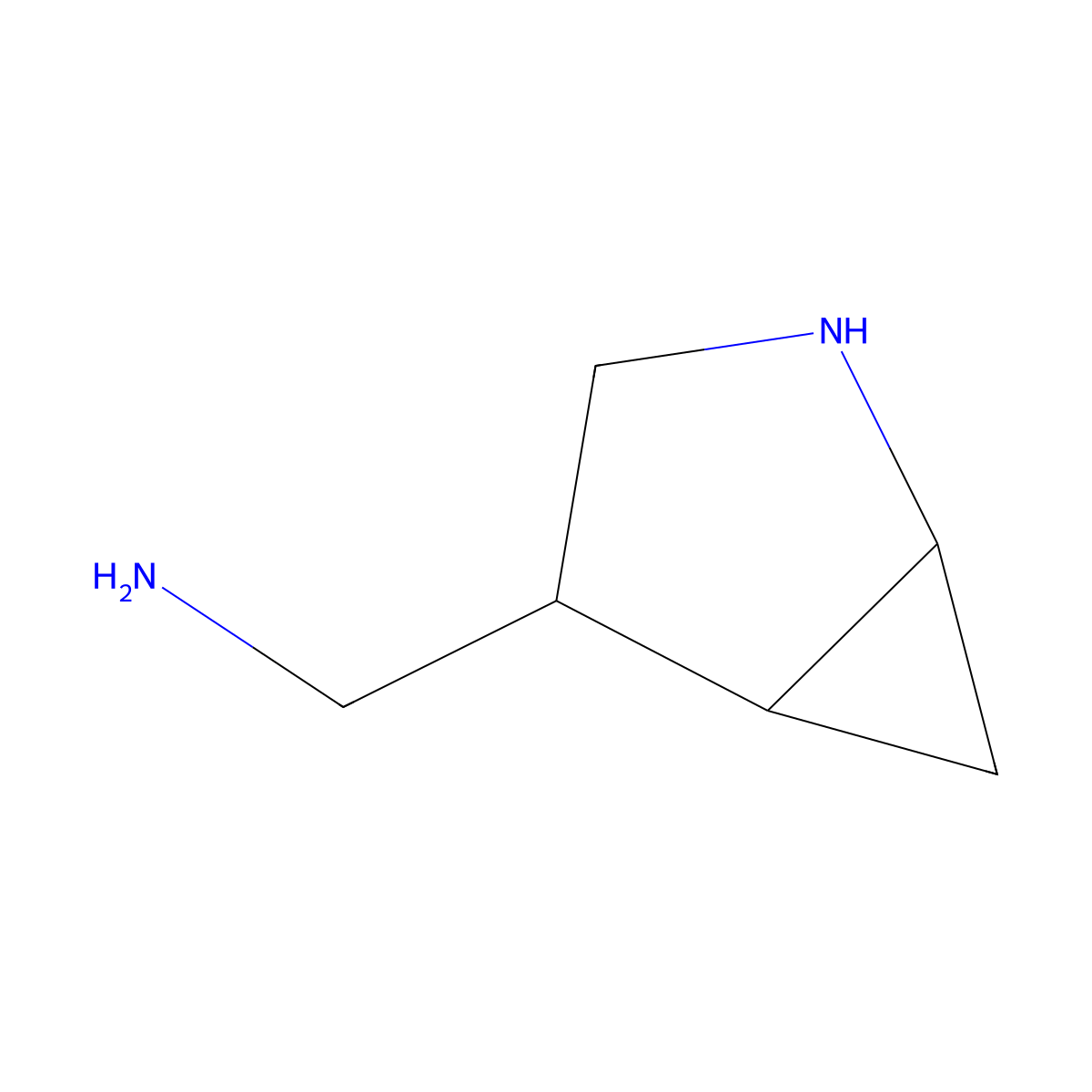 1-{2-Azabicyclo[3.1.0]hexan-4-yl}methanamine molecular structure, CAS 2680670-55-5