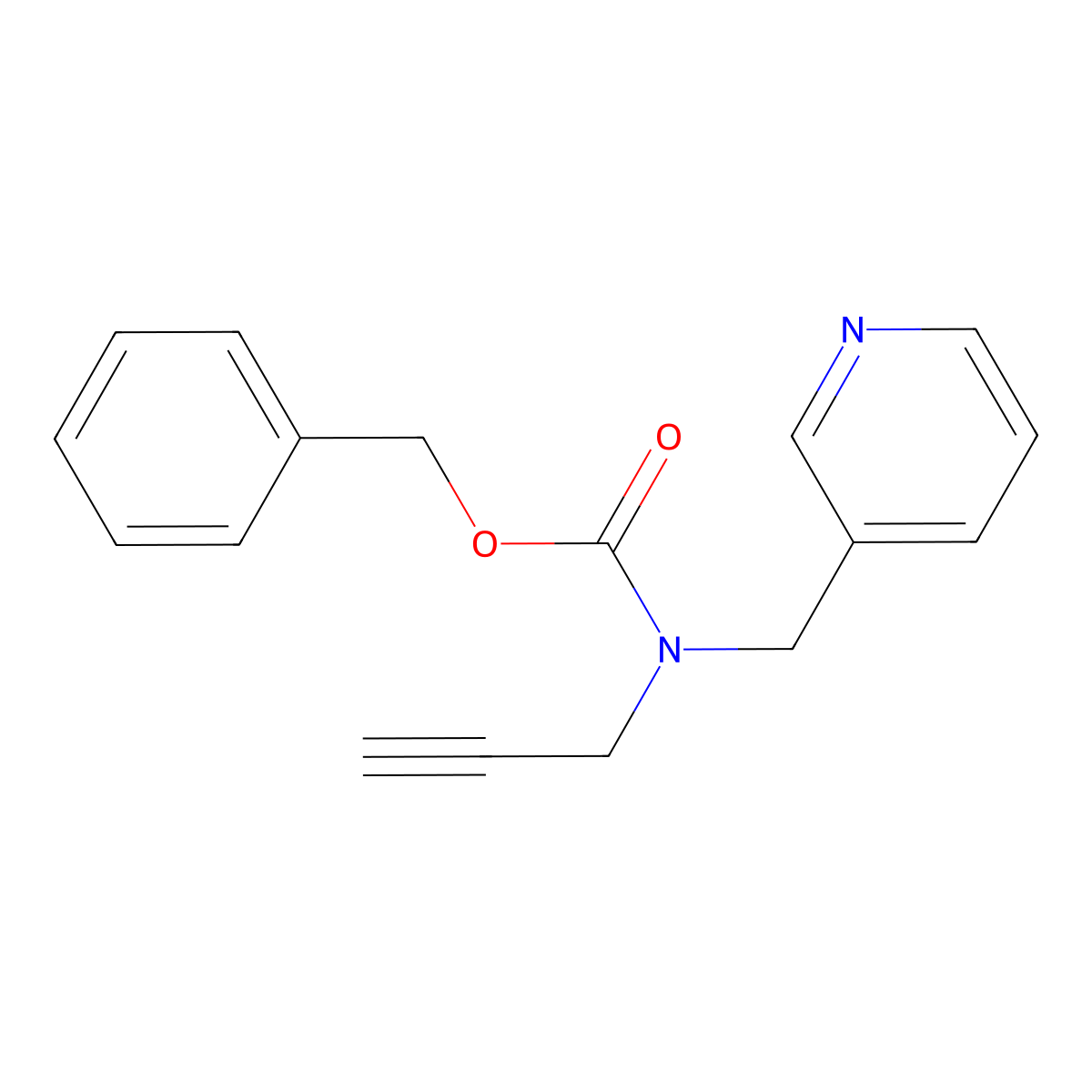 benzyl N-(prop-2-yn-1-yl)-N-[(pyridin-3-yl)methyl]carbamate molecular structure, CAS 2680670-86-2