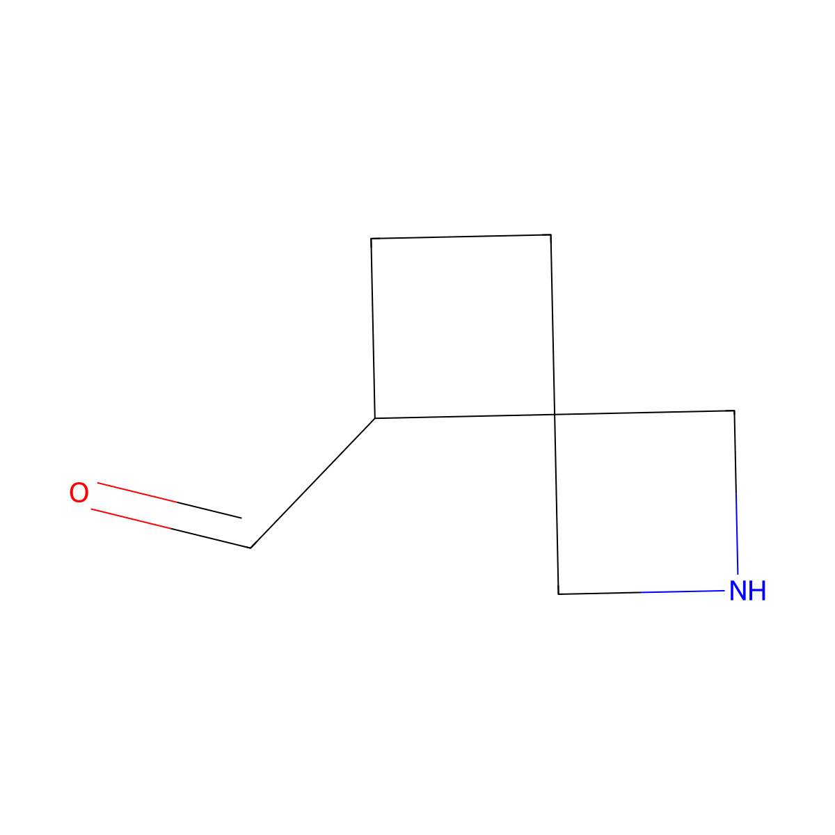 2-Azaspiro[3.3]heptane-5-carbaldehyde molecular structure, CAS 2680670-94-2