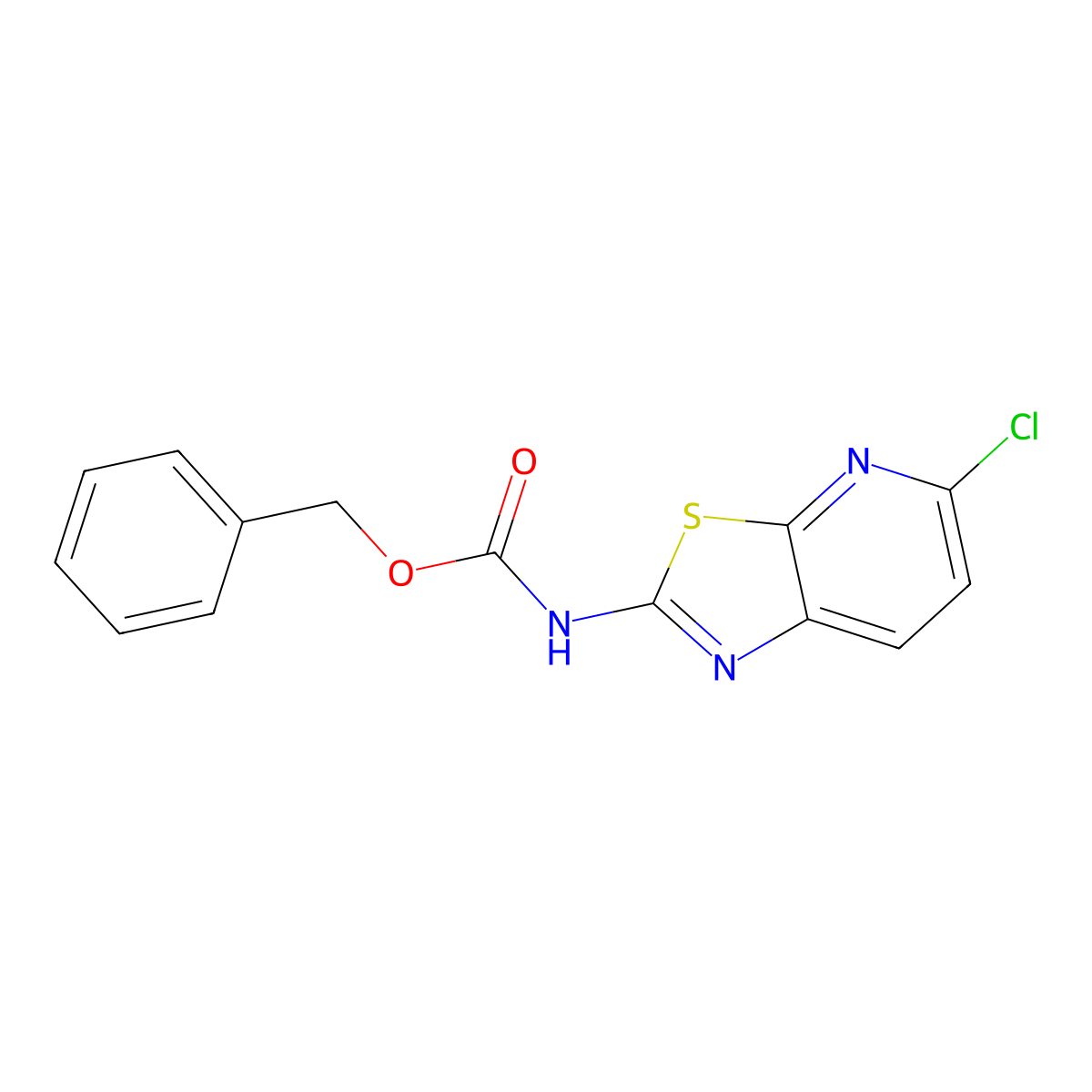 benzyl N-{5-chloro-[1,3]thiazolo[5,4-b]pyridin-2-yl}carbamate molecular structure, CAS 2680671-19-4