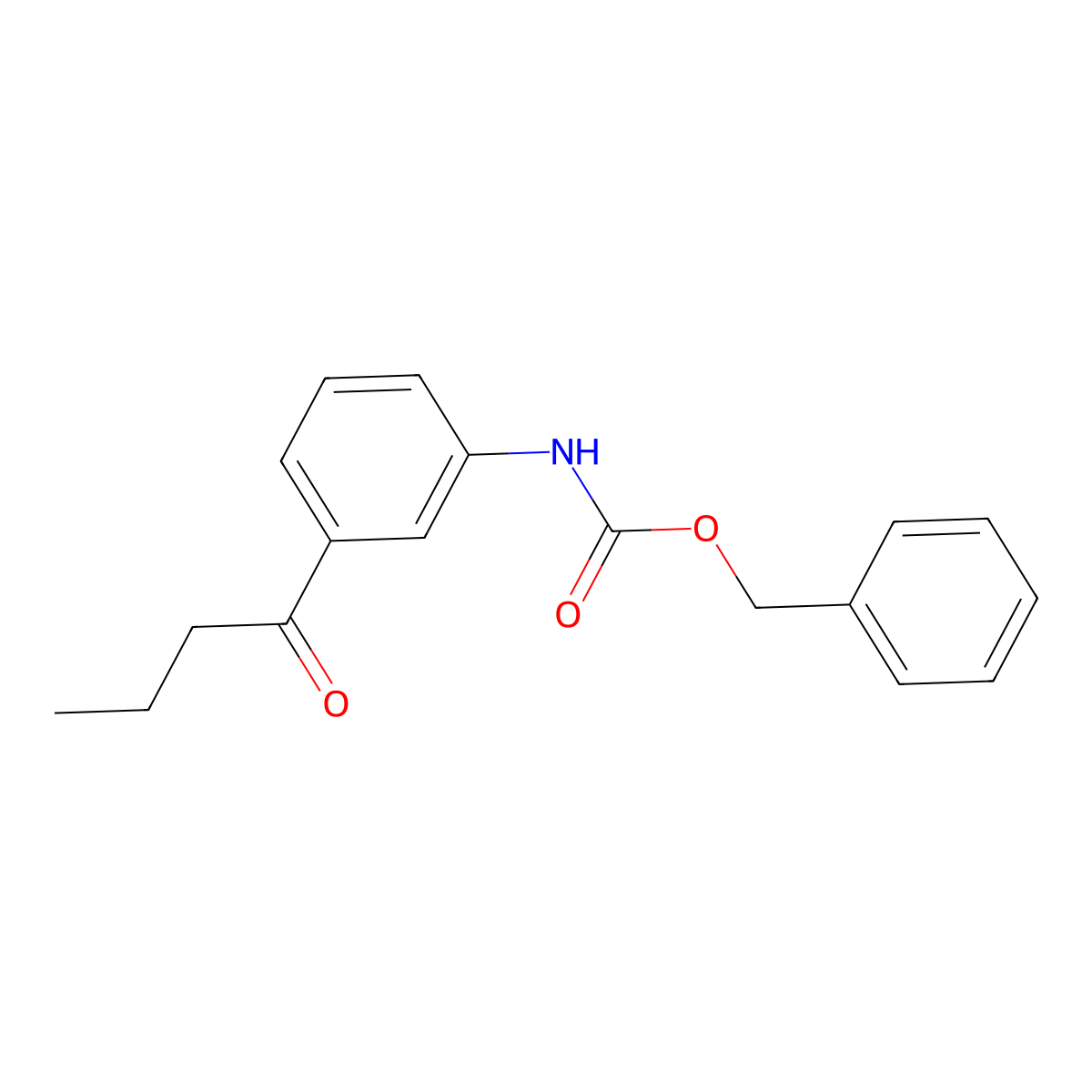 benzyl N-(3-butanoylphenyl)carbamate molecular structure, CAS 2680672-30-2