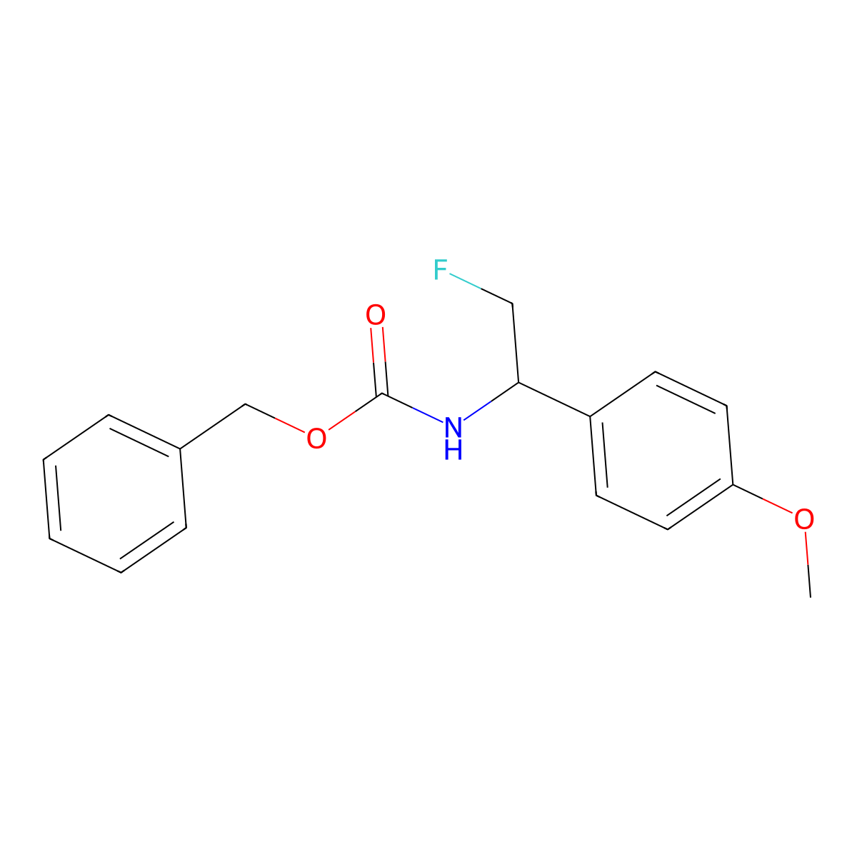 benzyl N-[2-fluoro-1-(4-methoxyphenyl)ethyl]carbamate molecular structure, CAS 2680672-69-7