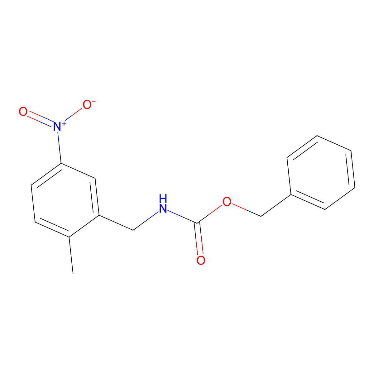 benzyl N-[(2-methyl-5-nitrophenyl)methyl]carbamate molecular structure, CAS 2680672-70-0