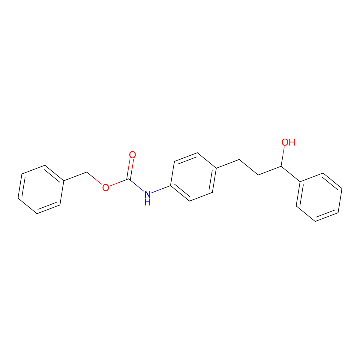 benzyl N-[4-(3-hydroxy-3-phenylpropyl)phenyl]carbamate molecular structure, CAS 2680673-00-9