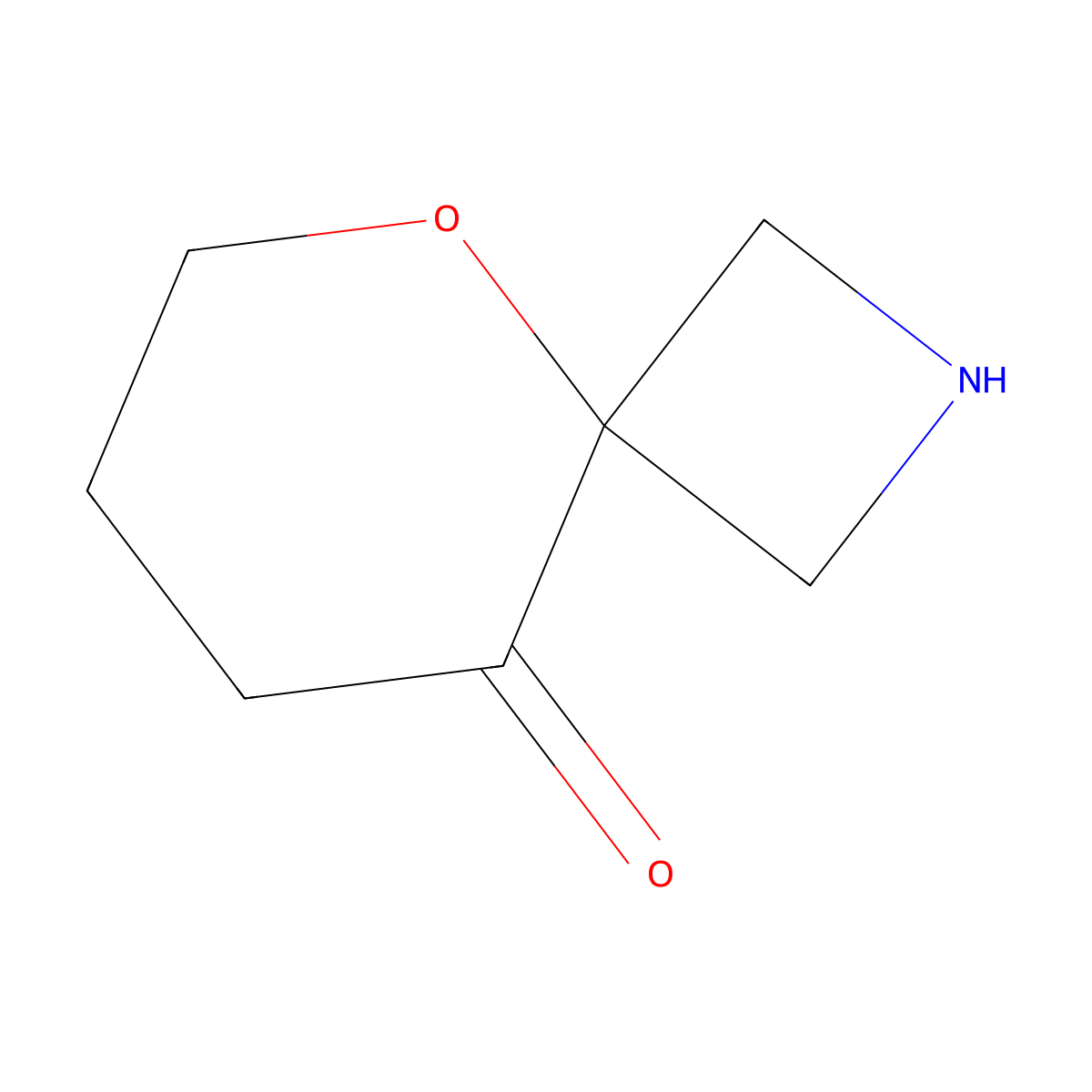 5-Oxa-2-azaspiro[3.5]nonan-9-one molecular structure, CAS 2680673-07-6