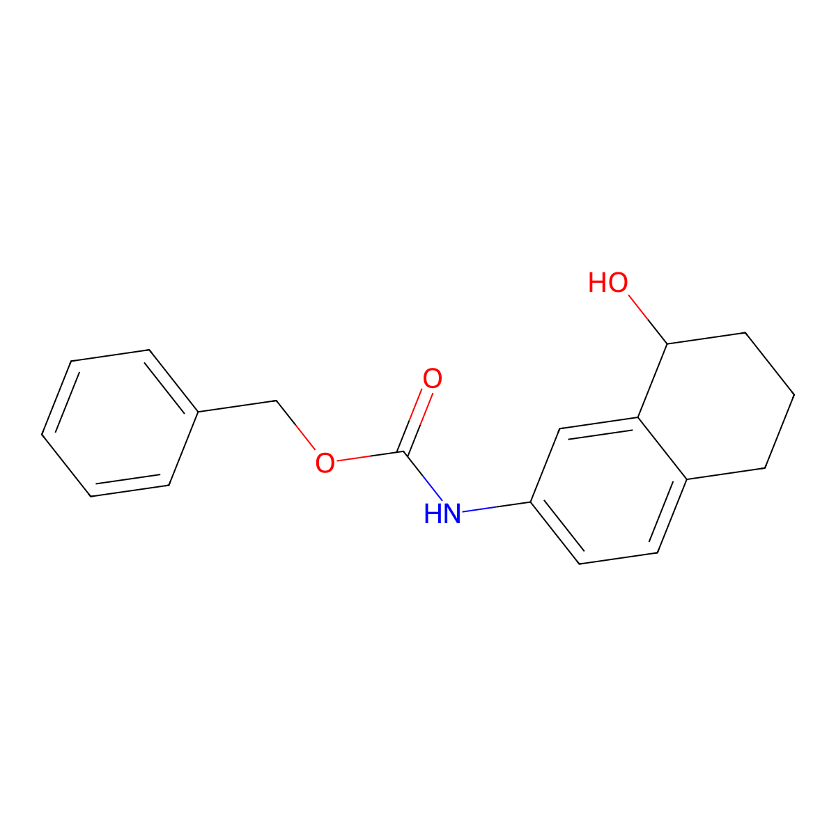benzyl N-(8-hydroxy-5,6,7,8-tetrahydronaphthalen-2-yl)carbamate molecular structure, CAS 2680673-11-2