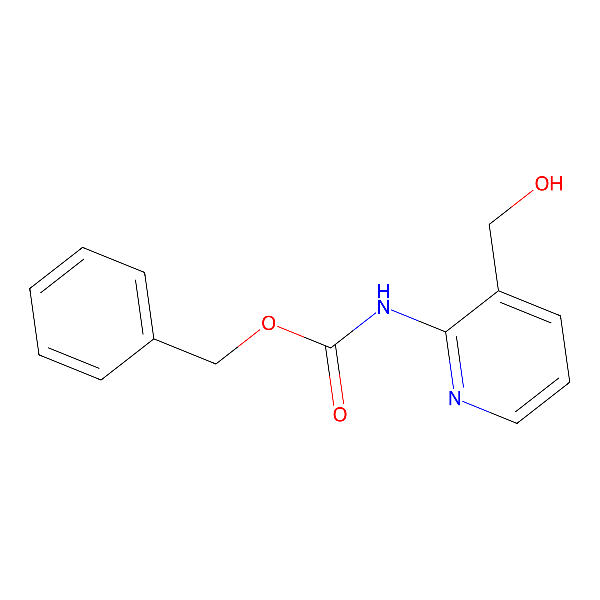 benzyl N-[3-(hydroxymethyl)pyridin-2-yl]carbamate molecular structure, CAS 2680673-65-6