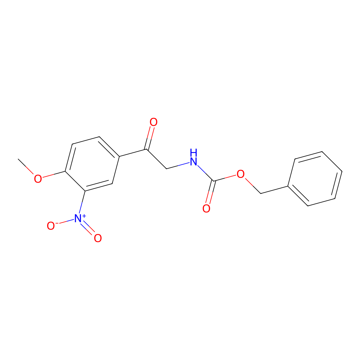 benzyl N-[2-(4-methoxy-3-nitrophenyl)-2-oxoethyl]carbamate molecular structure, CAS 2680673-84-9
