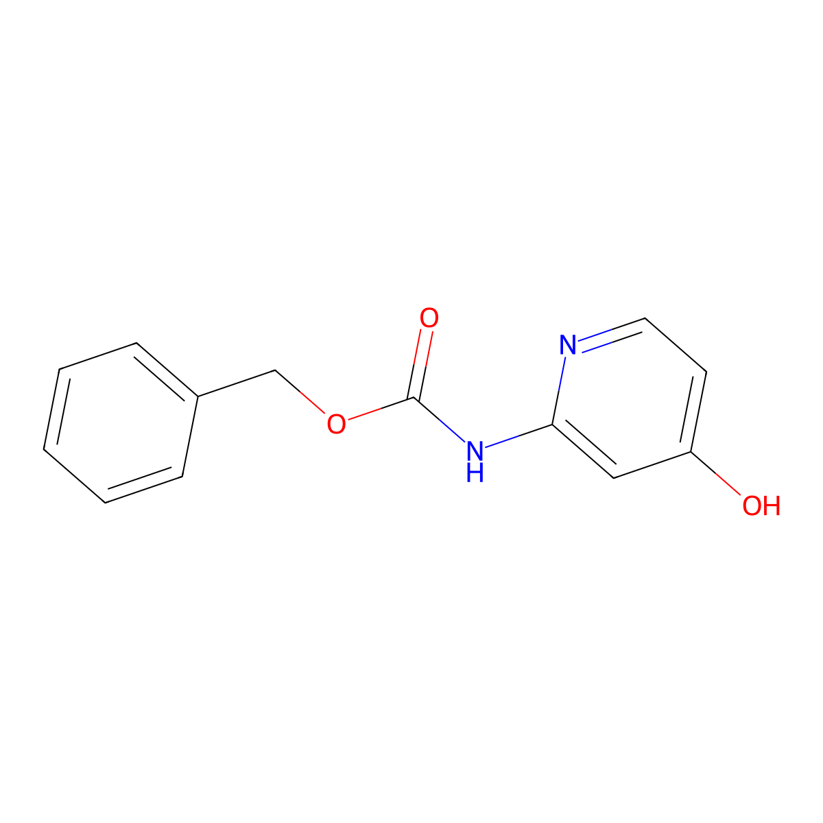 benzyl N-(4-hydroxypyridin-2-yl)carbamate molecular structure, CAS 2680674-05-7