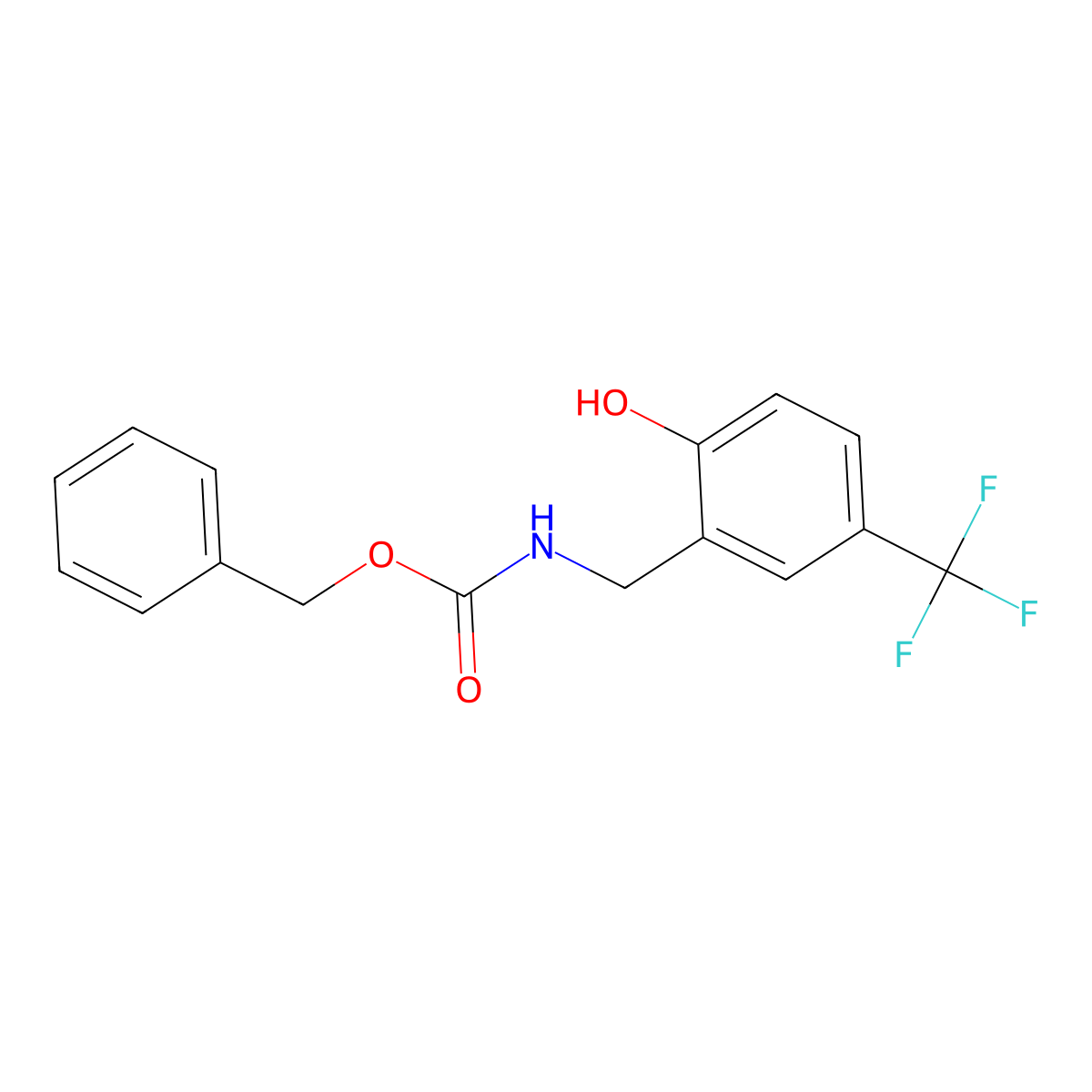 benzyl N-{[2-hydroxy-5-(trifluoromethyl)phenyl]methyl}carbamate molecular structure, CAS 2680674-39-7