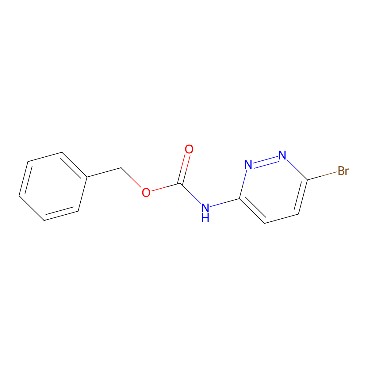 benzyl N-(6-bromopyridazin-3-yl)carbamate molecular structure, CAS 2680675-01-6