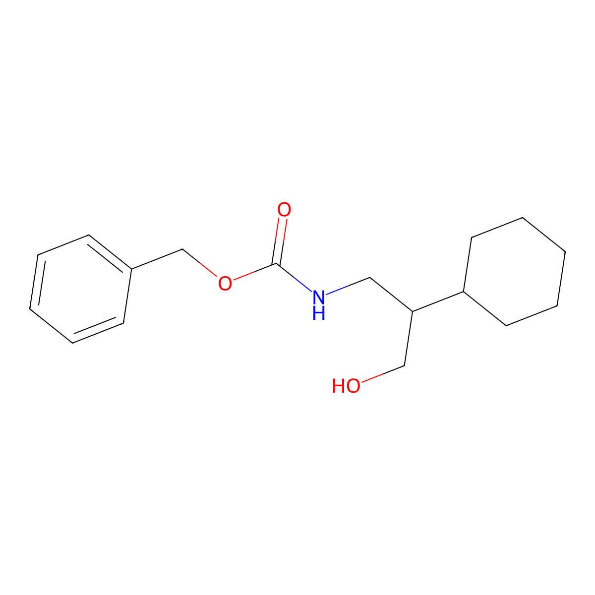 benzyl N-(2-cyclohexyl-3-hydroxypropyl)carbamate molecular structure, CAS 2680675-04-9