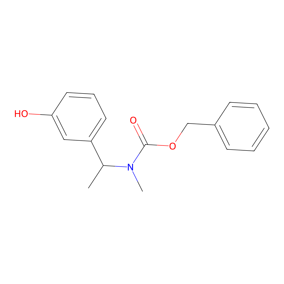 benzyl N-[1-(3-hydroxyphenyl)ethyl]-N-methylcarbamate molecular structure, CAS 2680675-10-7