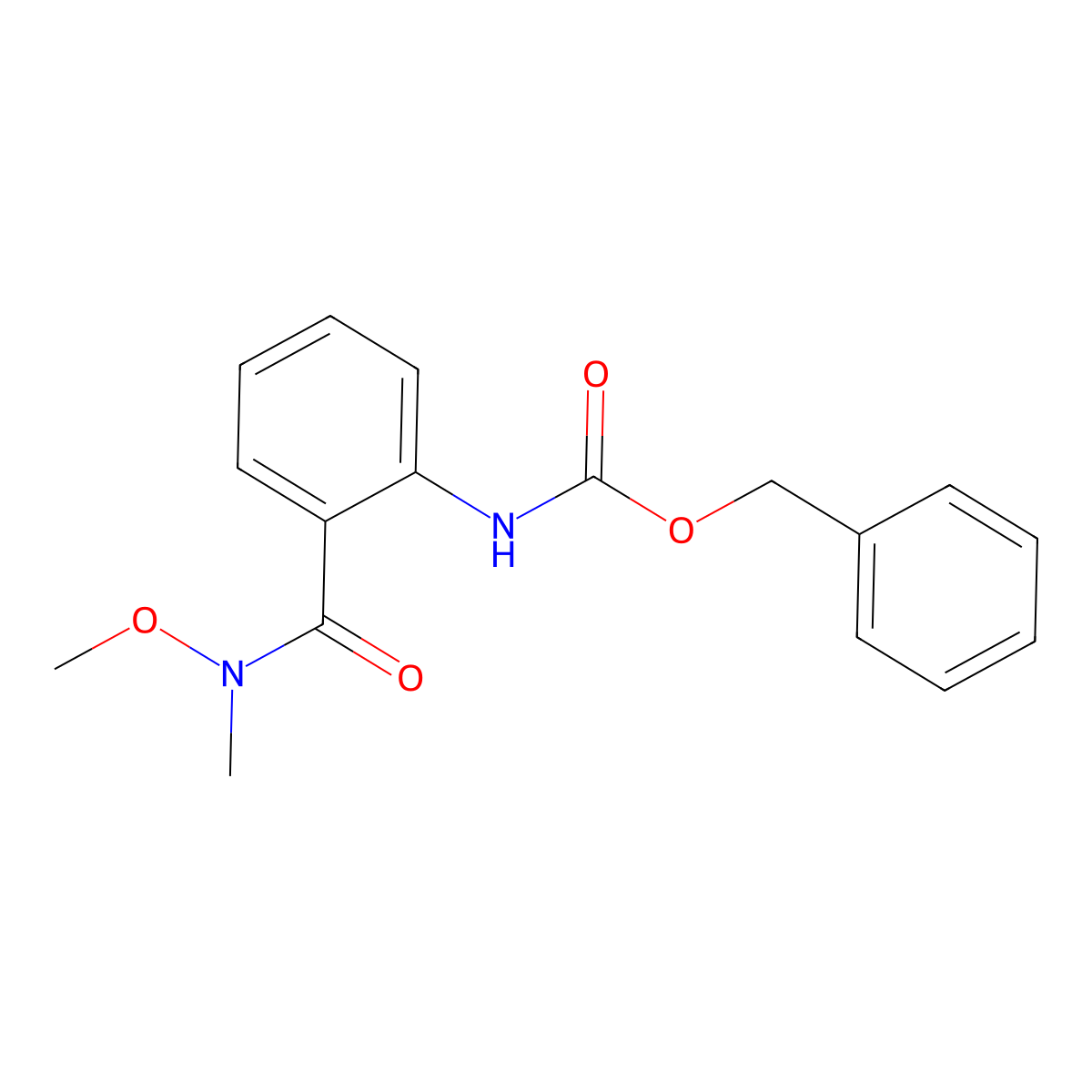 benzyl N-{2-[methoxy(methyl)carbamoyl]phenyl}carbamate molecular structure, CAS 2680675-32-3