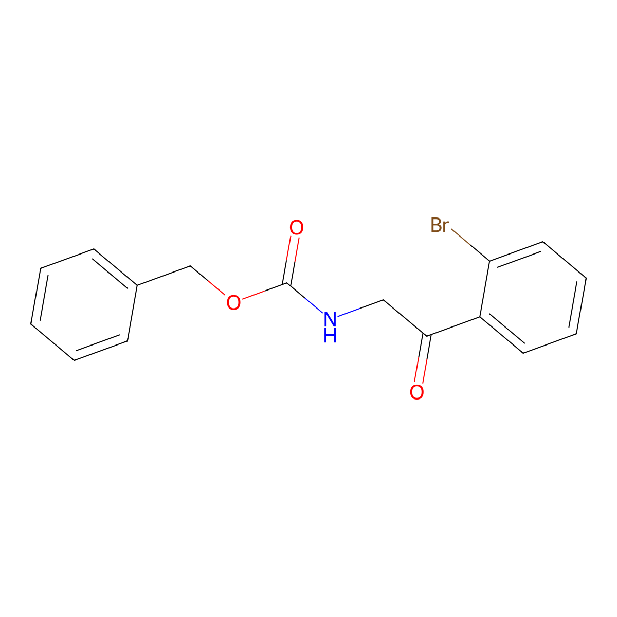 benzyl N-[2-(2-bromophenyl)-2-oxoethyl]carbamate molecular structure, CAS 2680675-38-9