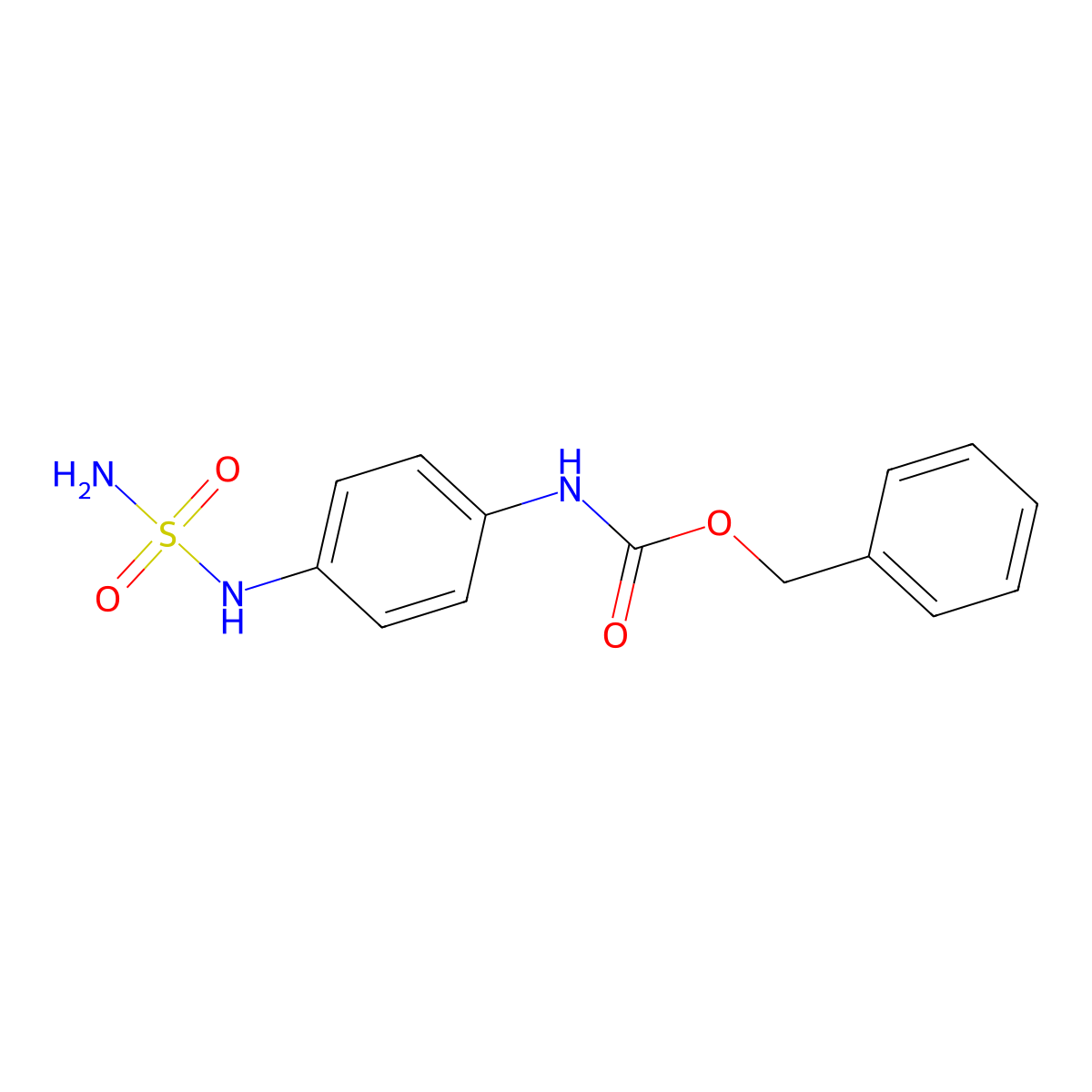 benzyl N-[4-(sulfamoylamino)phenyl]carbamate molecular structure, CAS 2680675-41-4
