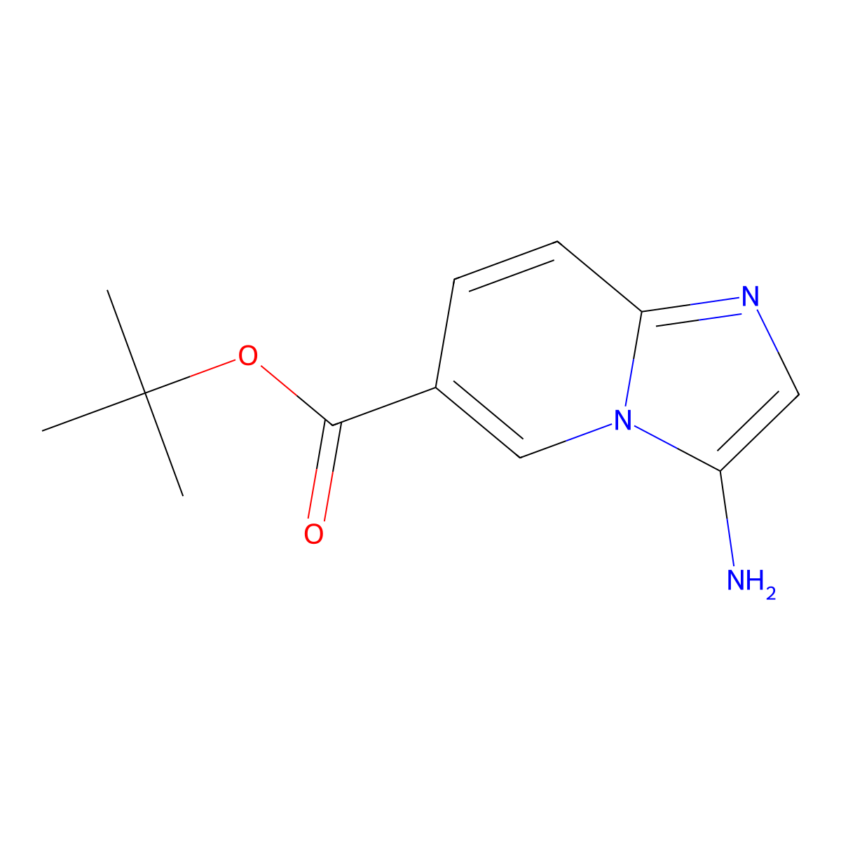 Tert-butyl 3-aminoimidazo[1,2-a]pyridine-6-carboxylate molecular structure, CAS 2680676-16-6