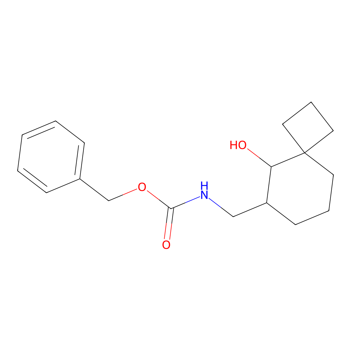 benzyl N-({5-hydroxyspiro[3.5]nonan-6-yl}methyl)carbamate molecular structure, CAS 2680676-57-5