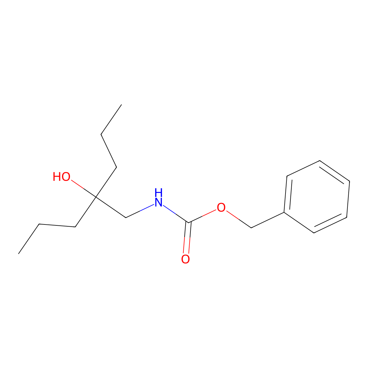 benzyl N-(2-hydroxy-2-propylpentyl)carbamate molecular structure, CAS 2680676-58-6
