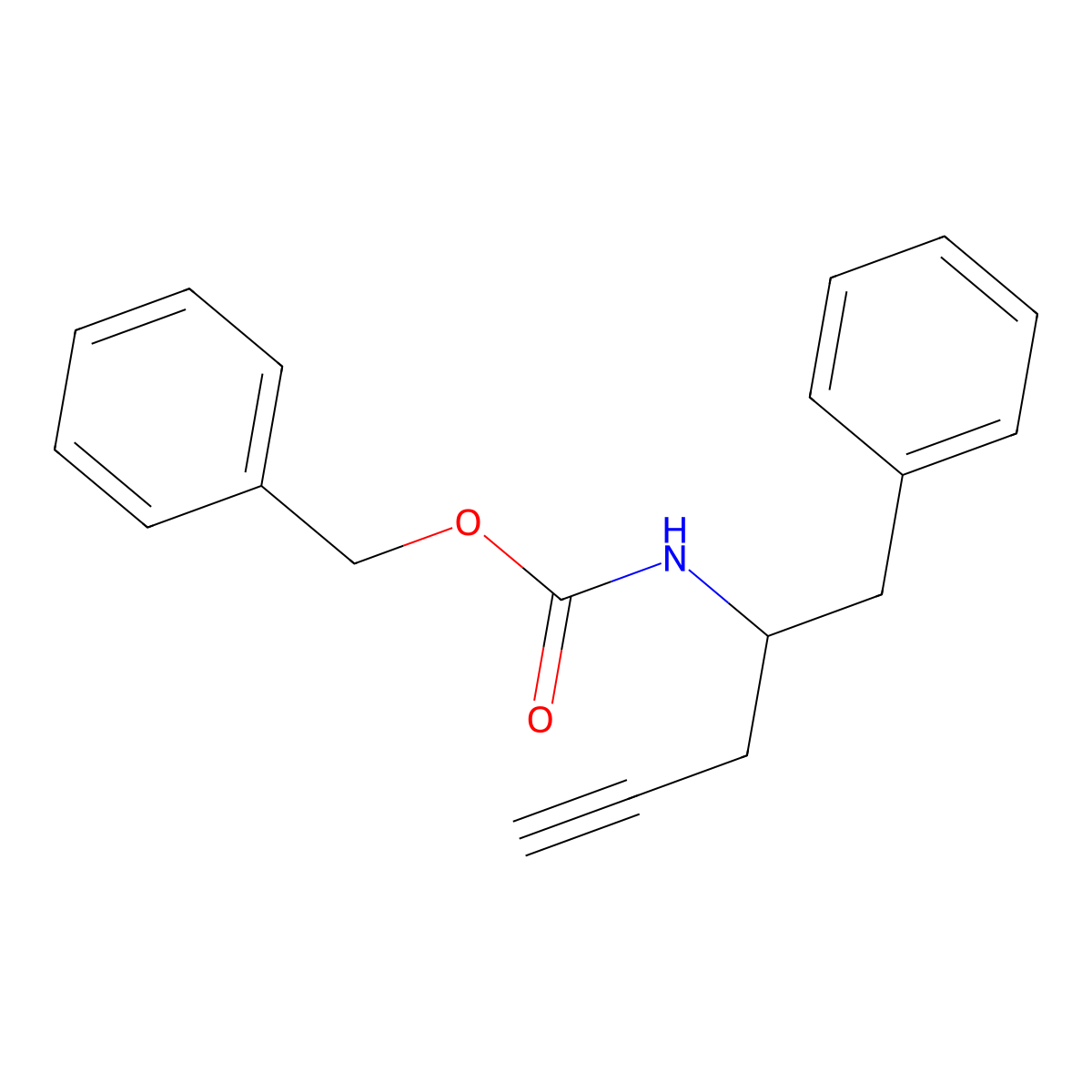 benzyl N-(1-phenylpent-4-yn-2-yl)carbamate molecular structure, CAS 2680677-15-8