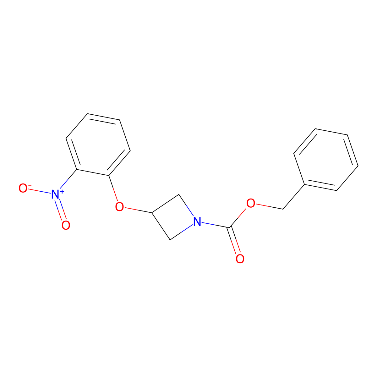 Benzyl 3-(2-nitrophenoxy)azetidine-1-carboxylate molecular structure, CAS 2680677-28-3