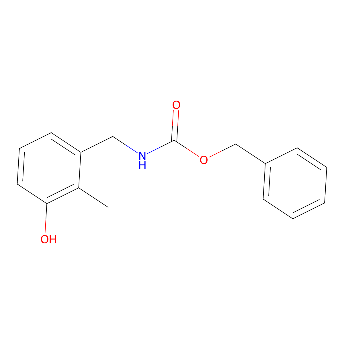 benzyl N-[(3-hydroxy-2-methylphenyl)methyl]carbamate molecular structure, CAS 2680678-54-8