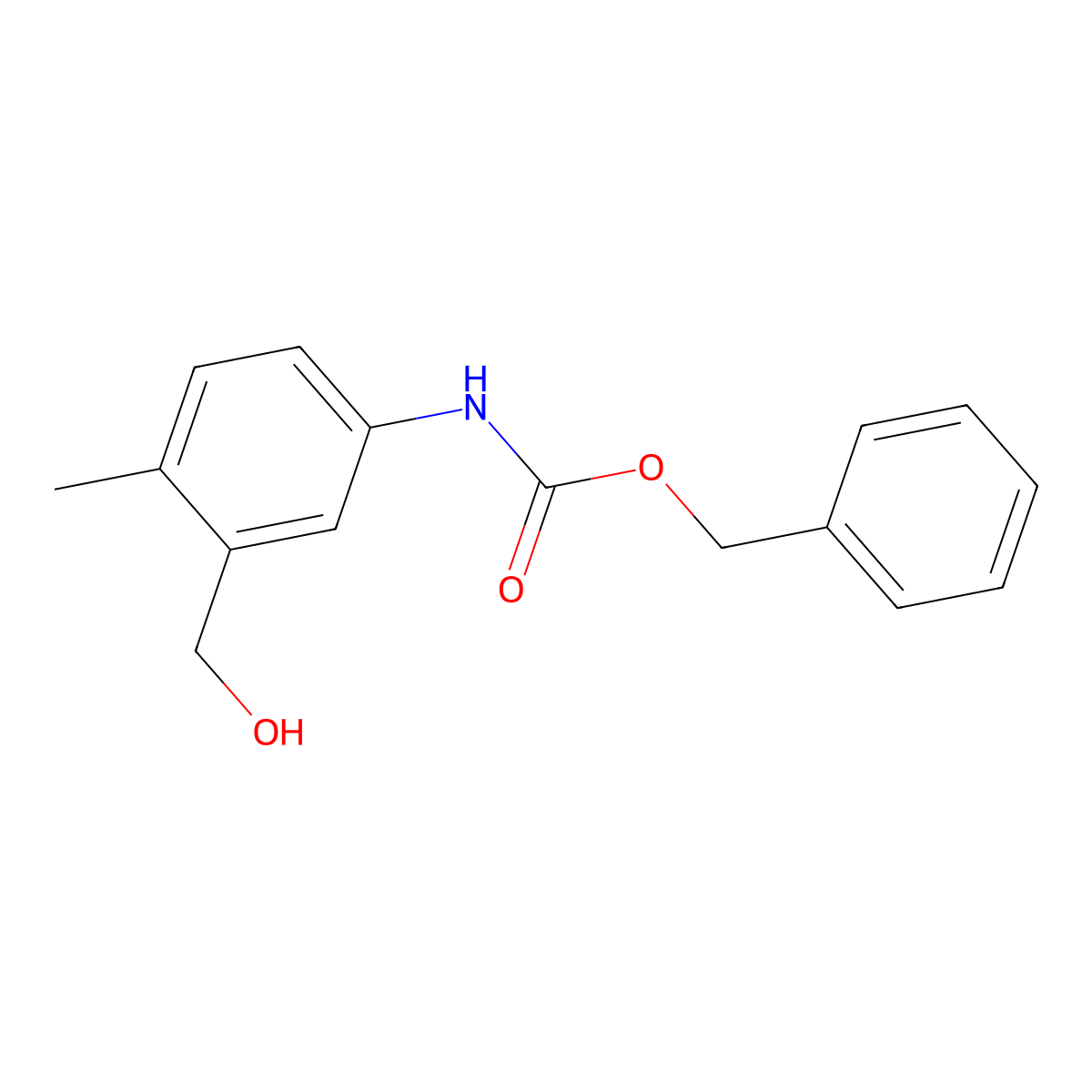 benzyl N-[3-(hydroxymethyl)-4-methylphenyl]carbamate molecular structure, CAS 2680679-55-2