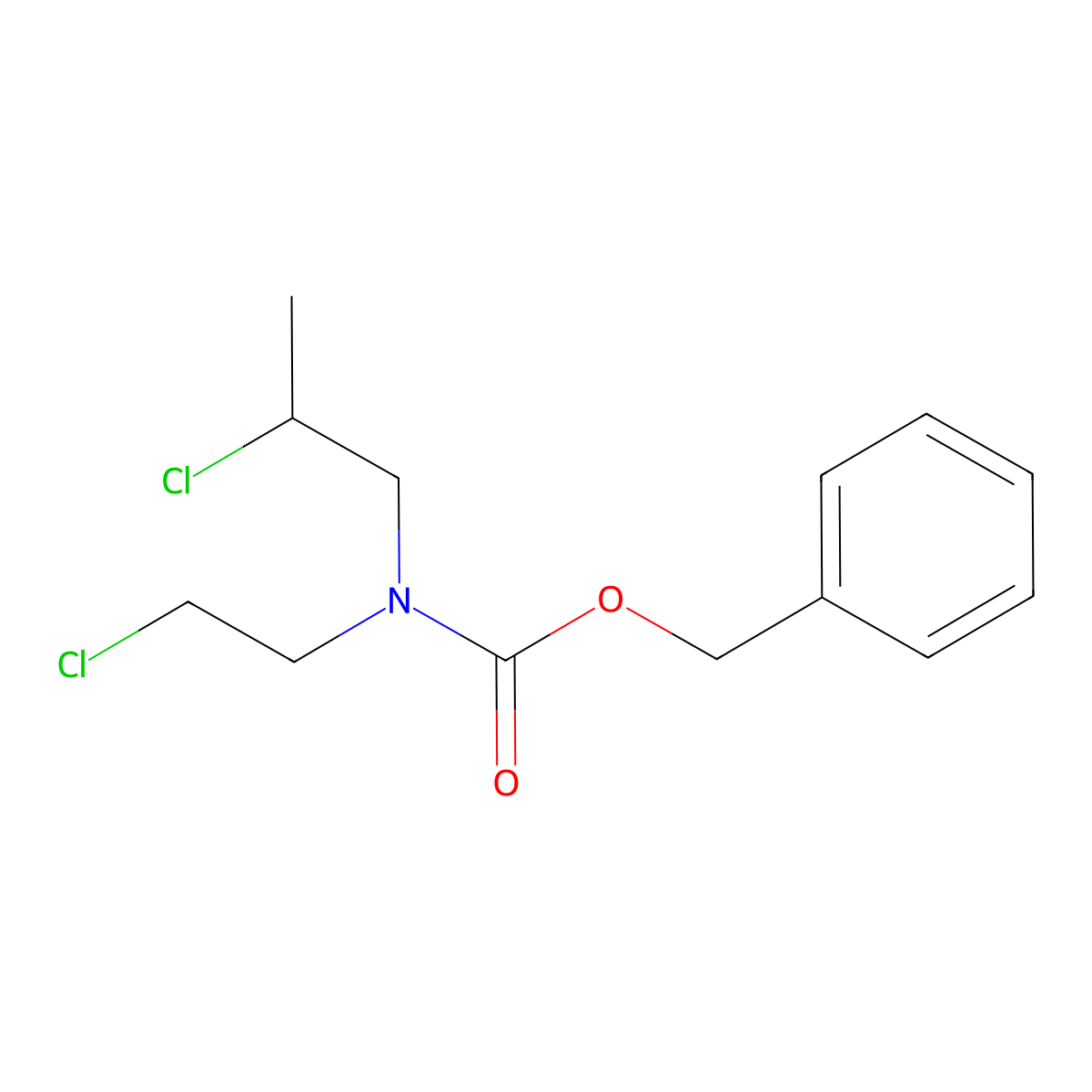 benzyl N-(2-chloroethyl)-N-(2-chloropropyl)carbamate molecular structure, CAS 2680680-59-3