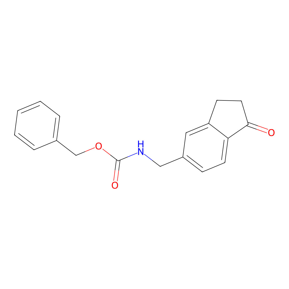 benzyl N-[(1-oxo-2,3-dihydro-1H-inden-5-yl)methyl]carbamate molecular structure, CAS 2680682-09-9