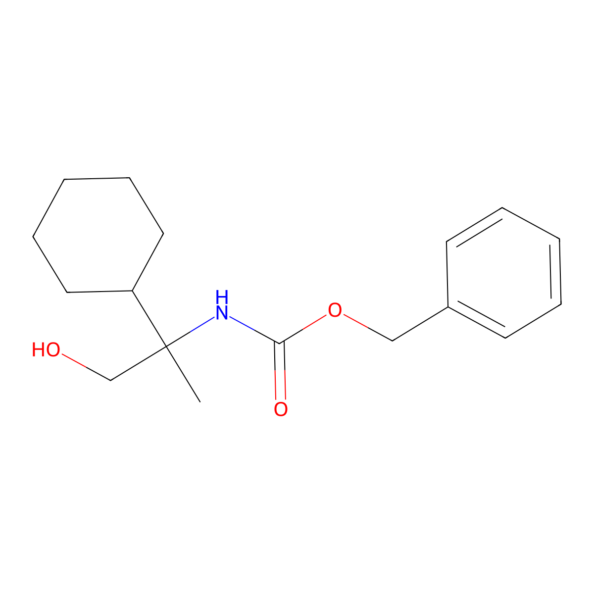 benzyl N-(2-cyclohexyl-1-hydroxypropan-2-yl)carbamate molecular structure, CAS 2680682-82-8