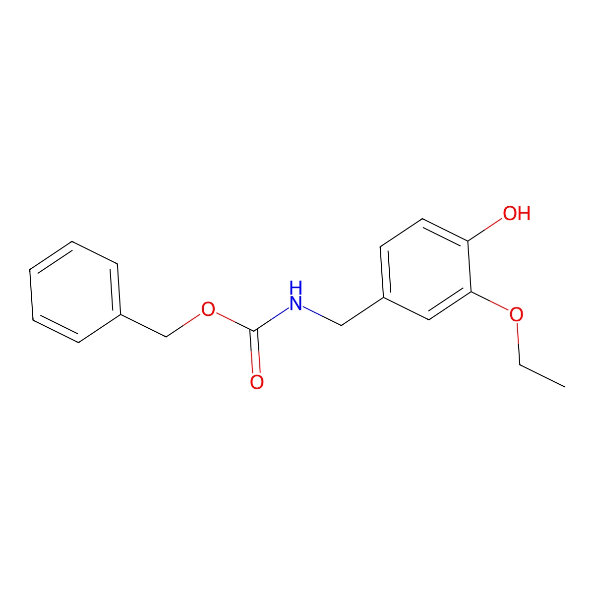 benzyl N-[(3-ethoxy-4-hydroxyphenyl)methyl]carbamate molecular structure, CAS 2680685-14-5