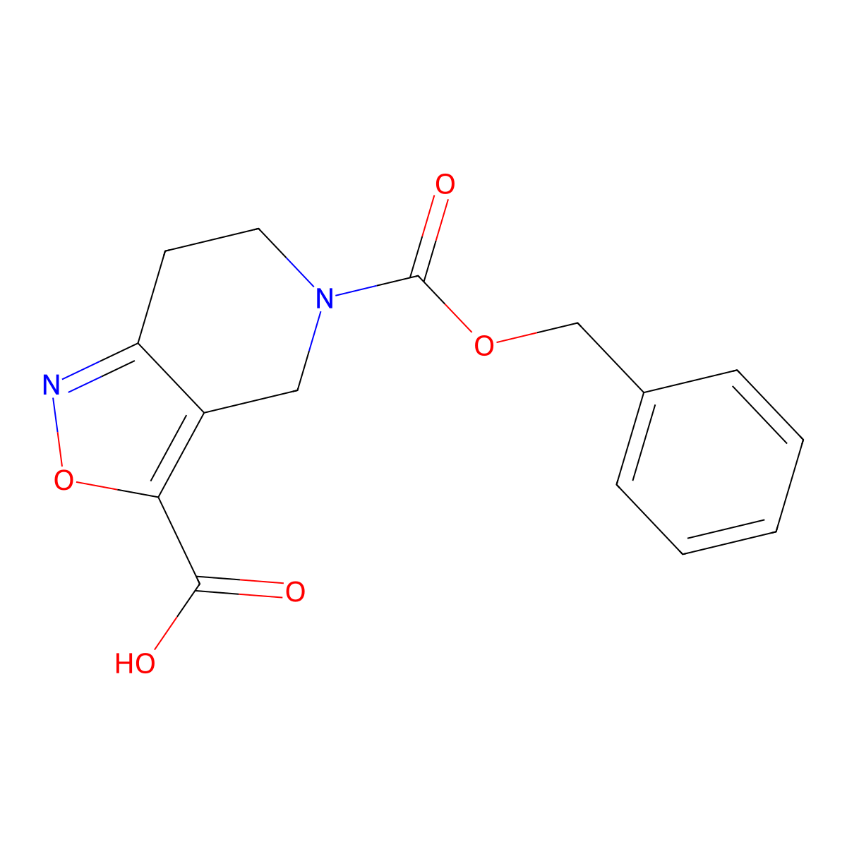 5-[(benzyloxy)carbonyl]-4H,5H,6H,7H-[1,2]oxazolo[4,3-c]pyridine-3-carboxylic acid molecular structure, CAS 2680685-41-8