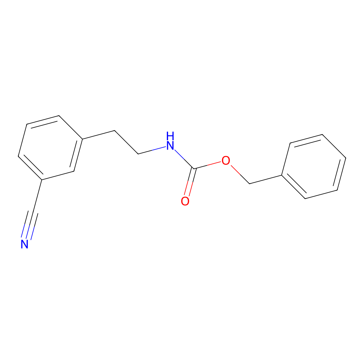 benzyl N-[2-(3-cyanophenyl)ethyl]carbamate molecular structure, CAS 2680686-35-3