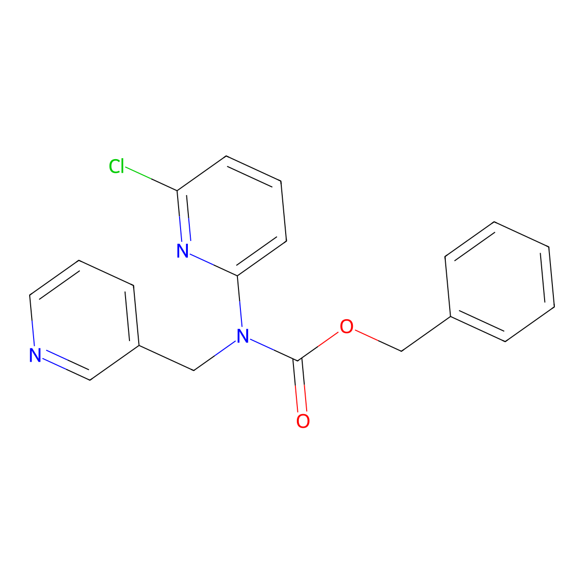 benzyl N-(6-chloropyridin-2-yl)-N-[(pyridin-3-yl)methyl]carbamate molecular structure, CAS 2680686-46-6
