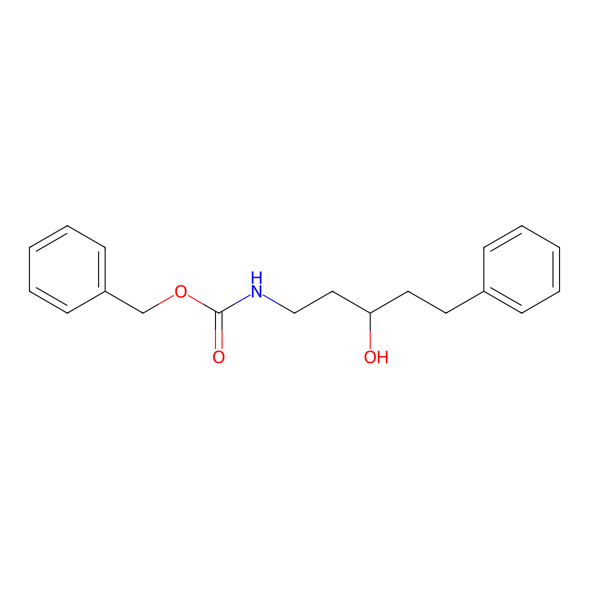 benzyl N-(3-hydroxy-5-phenylpentyl)carbamate molecular structure, CAS 2680686-49-9